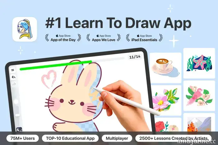 Introducing the ArtWorkout app: Your personal coach for mastering drawing skills.
