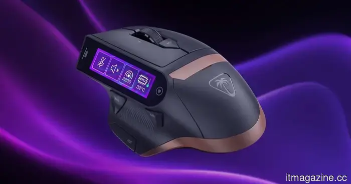 Turtle Beach has included a controls display on its Command Series MC7 gaming mouse.
