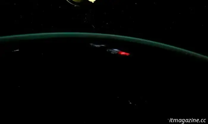 Ultima aurora visto dallo spazio è un vero e proprio storditore