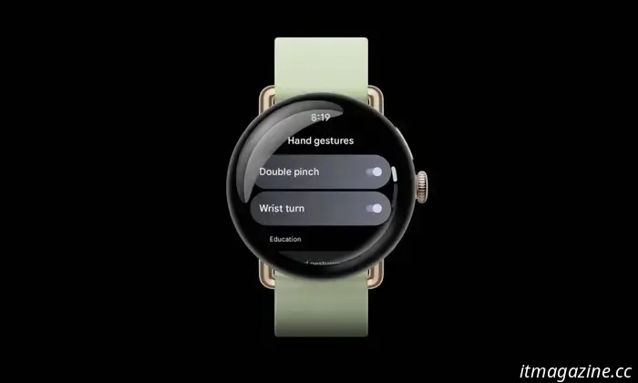 Your Pixel Watch 4 will be receiving two additional gestures to enhance one-handed usability.