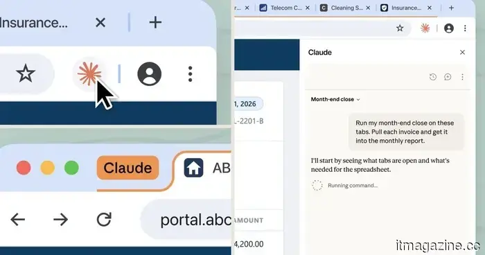 Claude is now able to retrieve data from your browser tabs and continue working on your desktop.