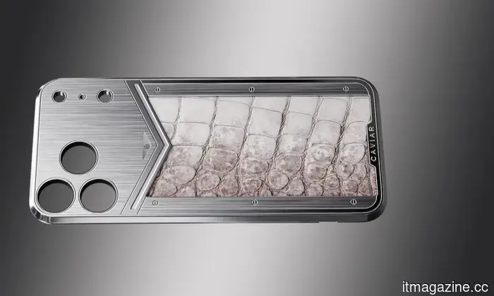 Caviar's iPhone case costs three times more than the phone itself and is embellished with a genuine fragment of a T-Rex tooth.