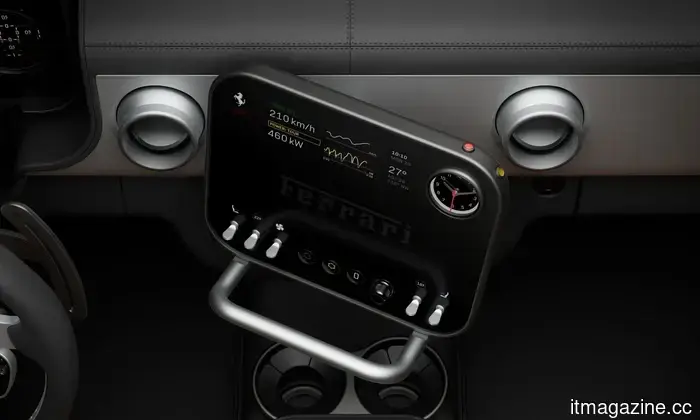 Samsung's OLED technology provides the Ferrari Luce with a dashboard that is unrivaled by any other car.