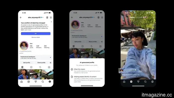 Instagram will restrict the visibility of AI influencers who do not include an AI-generated label on their profiles.
