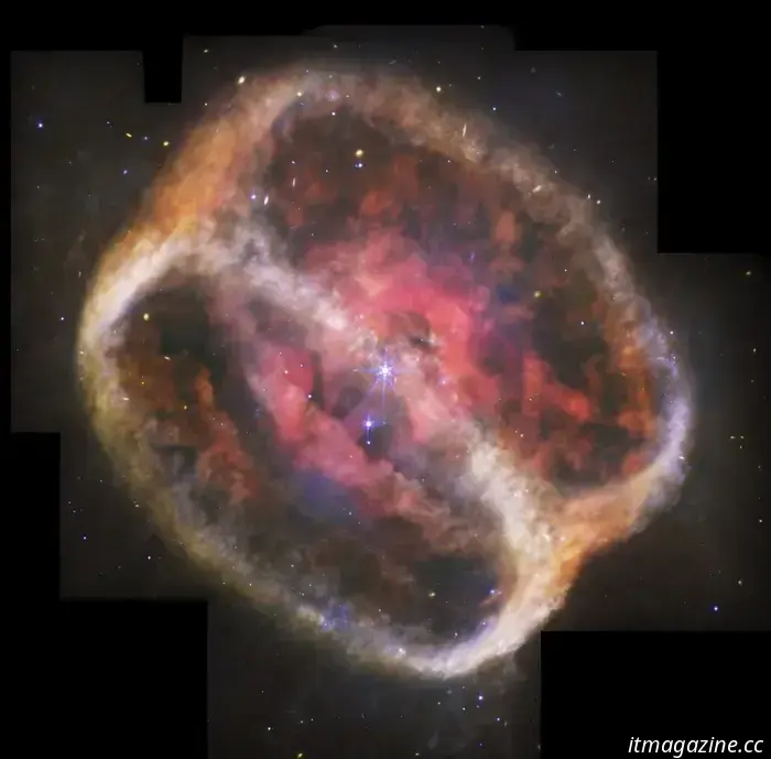 James Webb captures images of a dying star forming a cosmic hourglass.