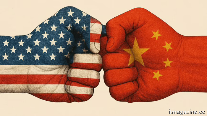 China intensifies its criticism of the US chip-equipment legislation as Trump arrives in Beijing.