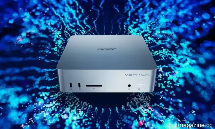 Acer unveils the Veriton compact PC aimed at competing with the Mac mini, featuring AMD Ryzen and a wealth of AI capabilities.