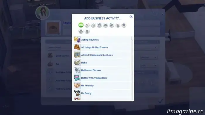 How to establish and operate a small business in The Sims 4: Businesses and Hobbies.