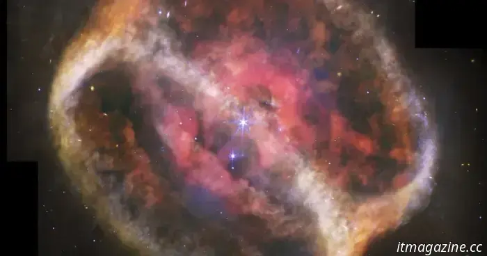James Webb captures images of a dying star forming a cosmic hourglass.