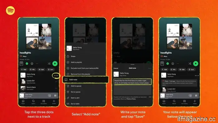 Spotify's Playlist Notes allows for easier addition of context to your favorite selections.