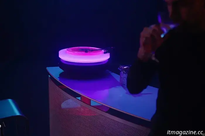 Audio-Technica’s floating Hotaru turntable exudes $10,000 of radiant style.