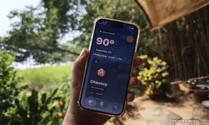 Probé esta aplicación del clima inspirada en Pokémon, y ahora consultar el clima se siente como una búsqueda en la Pokédex.