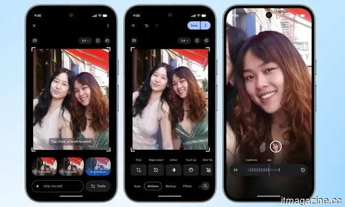 Google Photos introduces new editing features focused on delicate enhancements.