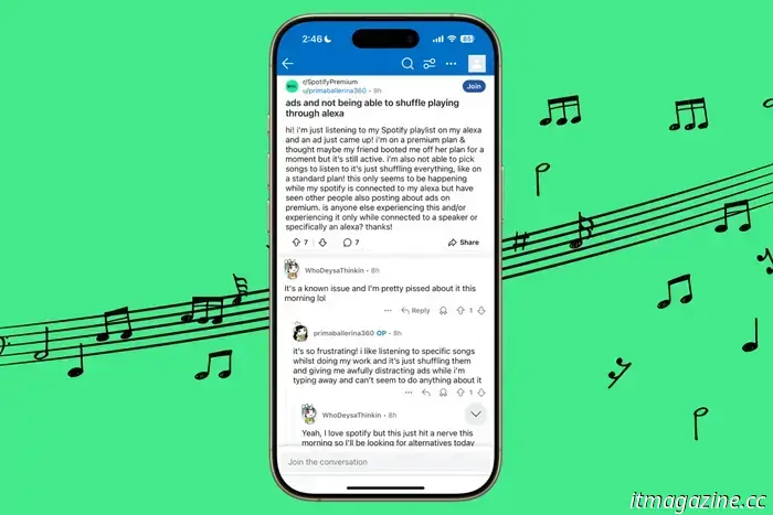 Spotify dice che risolto strano bug che sta spingendo gli annunci per gli utenti Premium