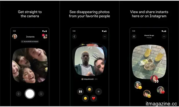 L'app Instants di Instagram è fondamentalmente Snapchat di nuovo.