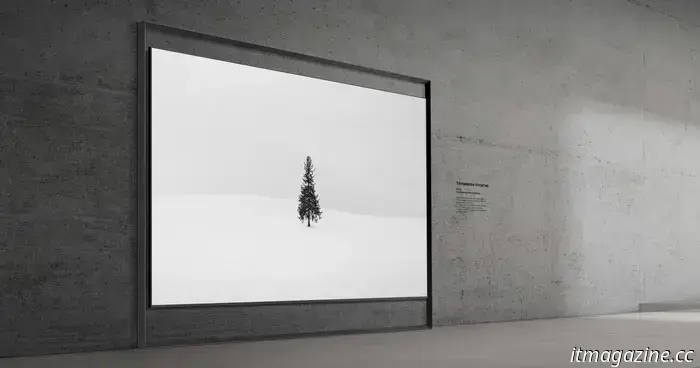 La nueva Micro RGB TV de Samsung es enorme y tiene el aspecto de un panel de ventana gigante.