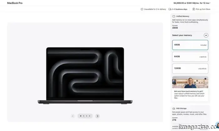 La storicamente alta tassa di Apple per gli aggiornamenti della RAM sui Mac è diventata ora assurda.