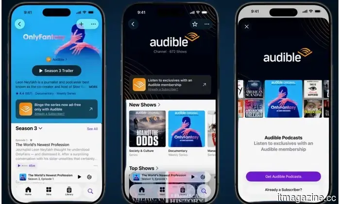 You can now listen to Audible's top podcasts directly on Apple Podcasts.