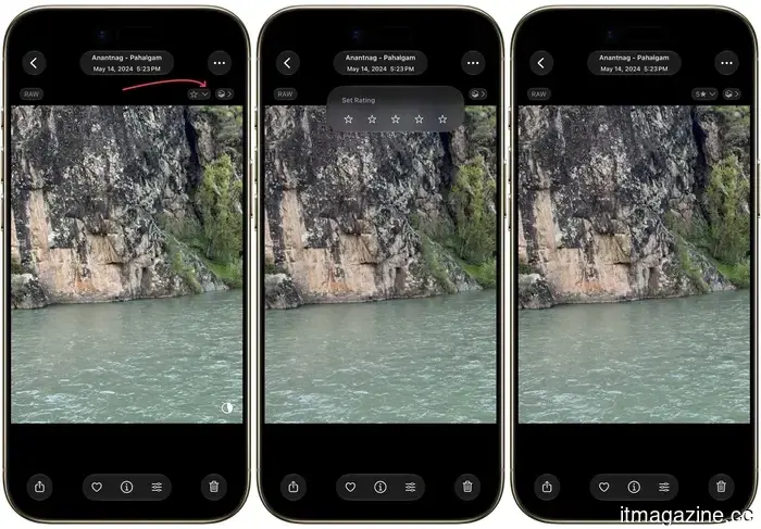 Apple has finally allowed me to rate my photos, and I can't get enough of it.