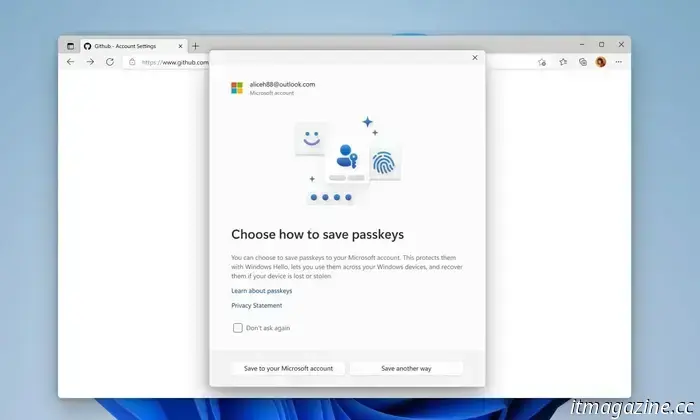Microsoft accounts will encourage you to move away from passwords and adopt a passkey instead.