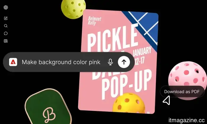 Adobe is integrating its whole creative ecosystem into ChatGPT through a single unified plugin.