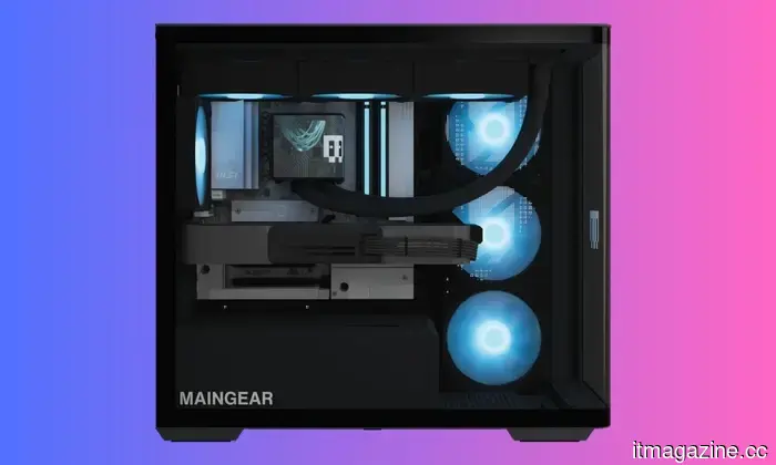 Maingear's Zero desktop features a sleek, wire-free design with curved glass and a considerable amount of power.