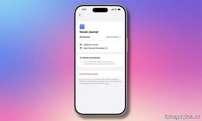 Il nuovo piano dell'App Store di Apple ti consente di pagare mensilmente per abbonamenti annuali con una condizione.