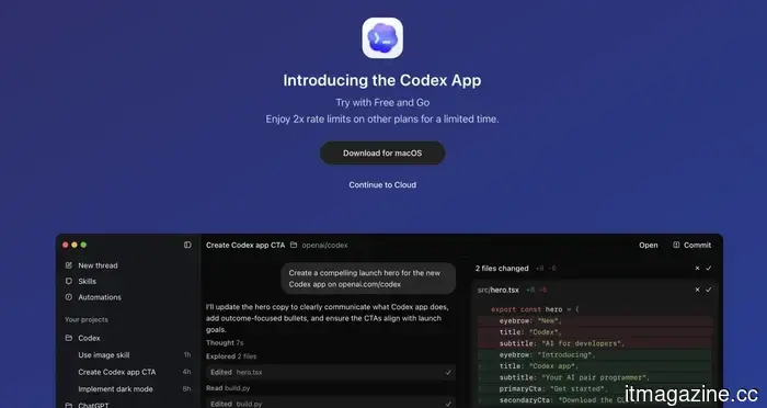 OpenAI's Codex application: When your IDE acquires intelligence.