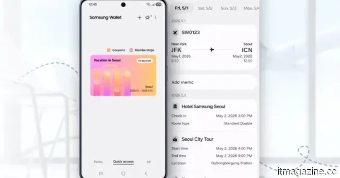 Samsung's wallet introduces an impressive trip planning feature that will make you desire a Galaxy phone.