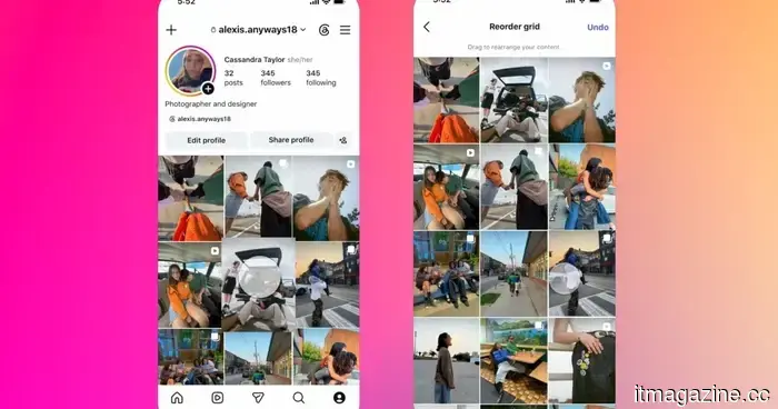 Instagram has finally enabled users to rearrange their profile grid in any desired order.