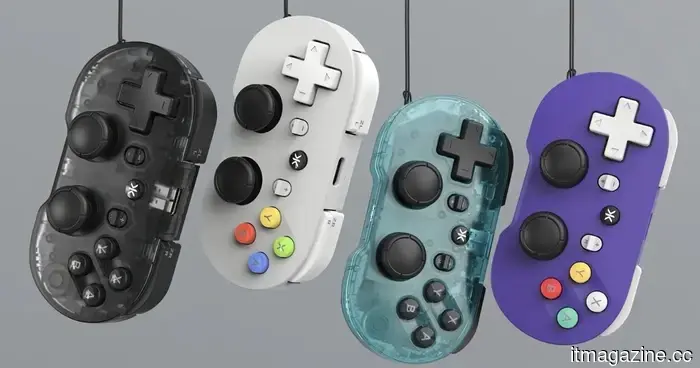 The adorable keychain controller from CRKD enhances gaming with TMR thumbsticks.