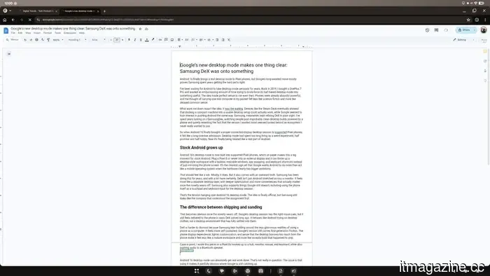 Google's updated desktop mode clearly indicates that Samsung DeX had the right idea.
