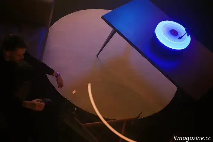 Audio-Technica’s floating Hotaru turntable exudes $10,000 of radiant style.