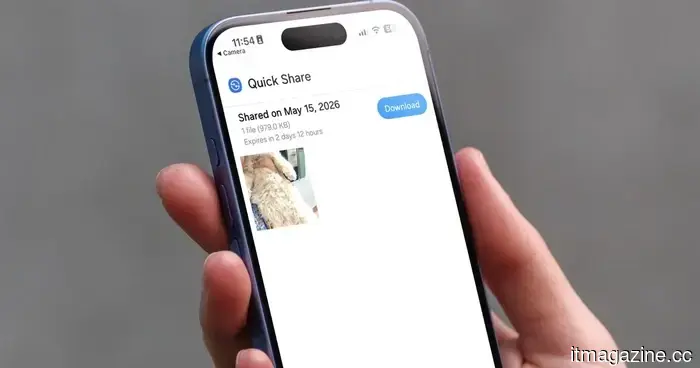 Your Android device can now transfer files to any iPhone by using a Quick Share QR code.