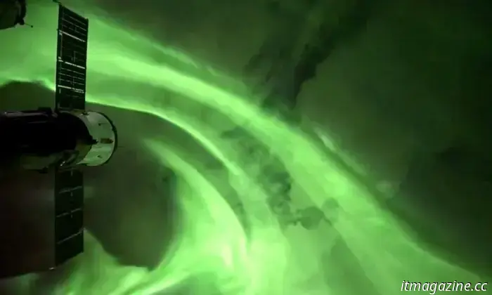 Ultima aurora visto dallo spazio è un vero e proprio storditore