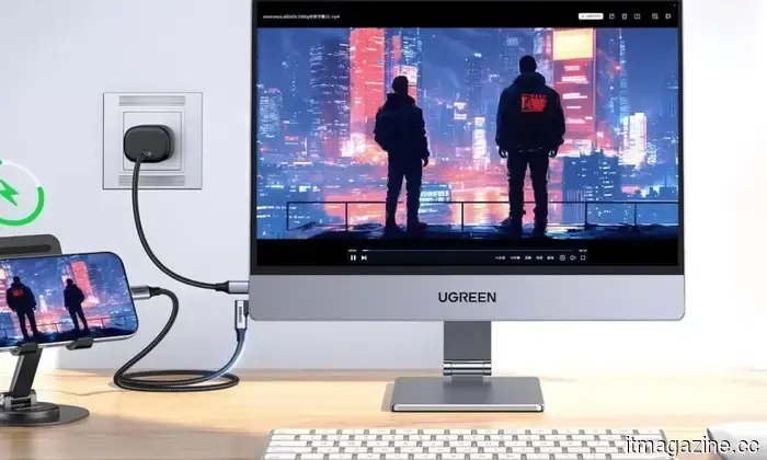 Портативный монитор Ugreen невероятно четкий, стильный и стоит недешево.