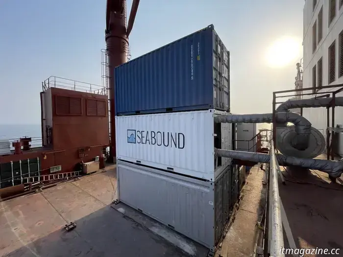 Este barco de carga está convirtiendo sus emisiones de CO2 en cemento ecológico.