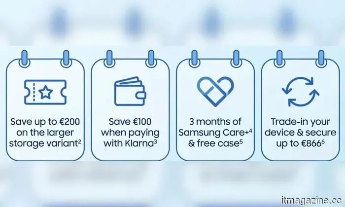 Samsung's offer of doubling free storage for preorders has ended in Austria, and the new promotion isn't as appealing.
