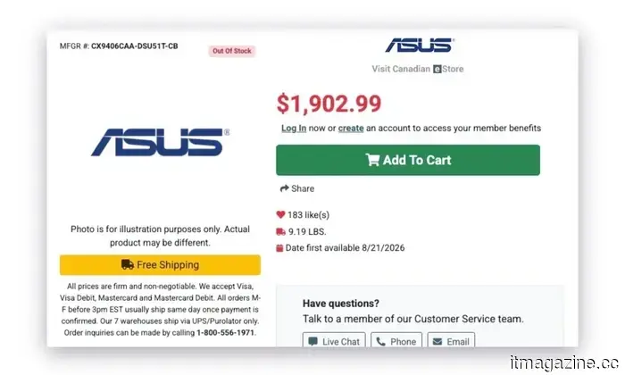 El Googlebook menos potente de ASUS podría costar aún una pequeña fortuna.