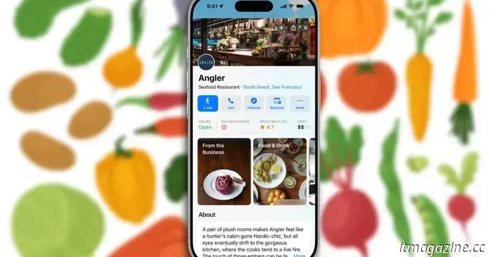 Apple Maps will now assist you in enjoying a meal at upscale restaurants alongside golfing.