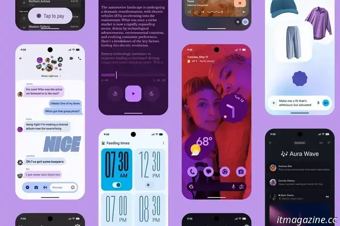 El nuevo sistema operativo Android tendrá más adornos y un poco de Gemini