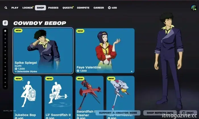 How to obtain Cowboy Bebop skins in Fortnite