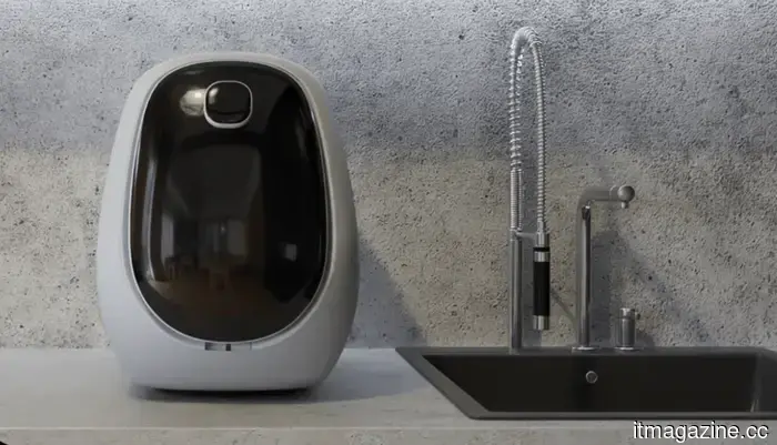 LICURV investigates immediate kitchen cleaning through a compact dishwasher that offers a five-second wash.