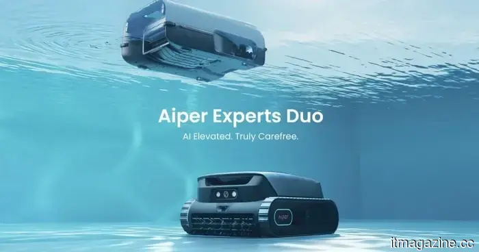 Aiper Experts Duo: This AI-powered pool cleaning team ensures hassle-free pool ownership around the clock.