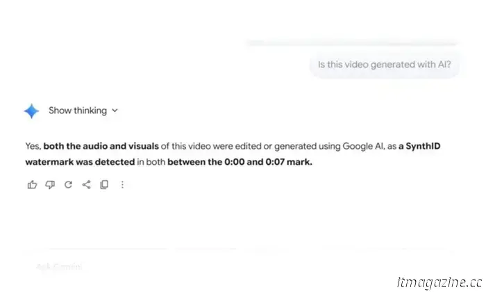 Gemini ahora puede ayudarte a detectar videos generados por IA