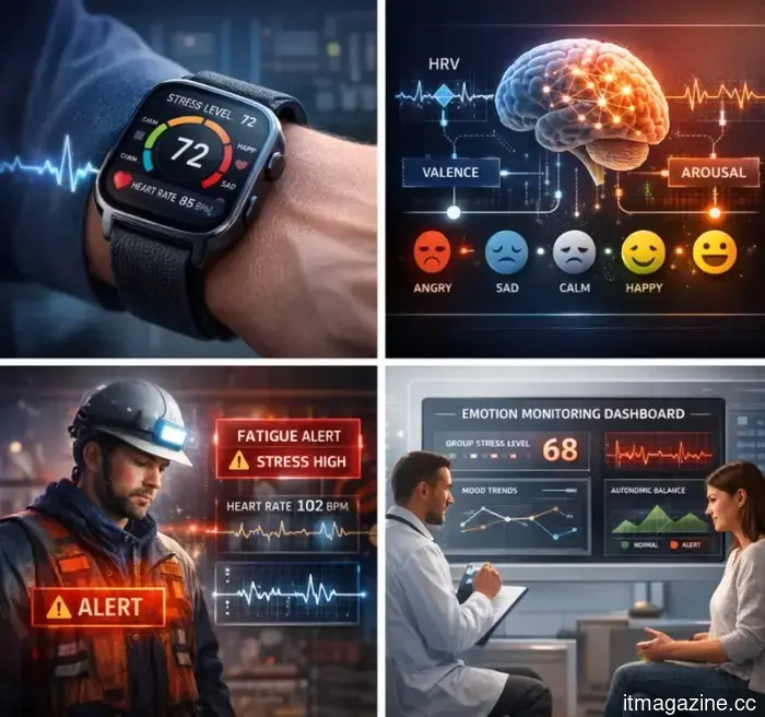 The emergence of emotion AI: the integration of emotion recognition algorithms into wearable technology and industrial uses.