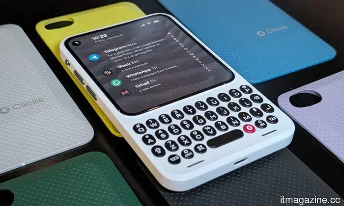 The Clicks Communicator phone, featuring a QWERTY keyboard, has finally received its launch date.