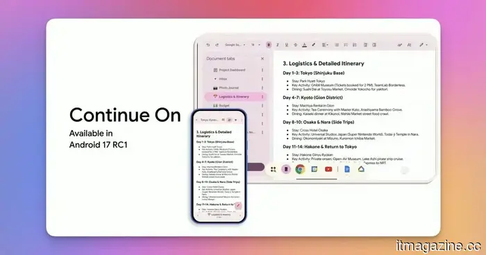 Android 17 finalmente está recibiendo la función Handoff de Apple, y ya era hora.