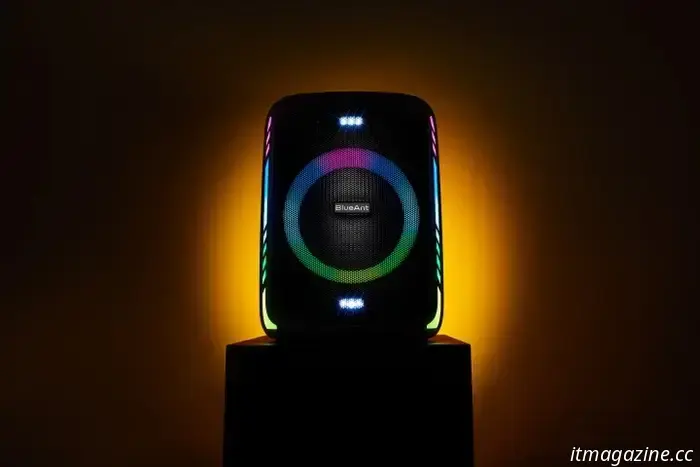 El altavoz compacto para fiestas X5i de BlueAnt ofrece 120 vatios y dos micrófonos de karaoke