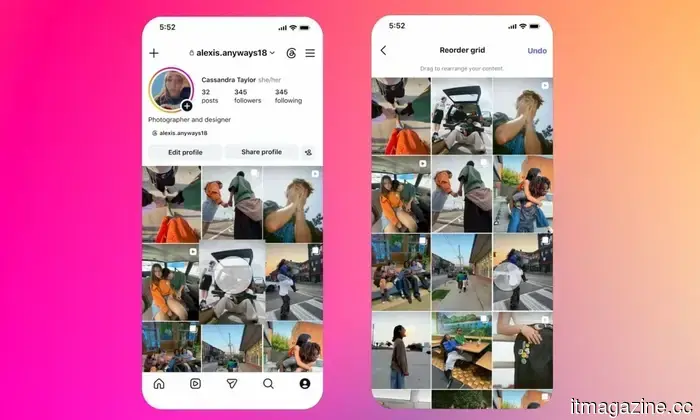 Instagram has finally enabled users to rearrange their profile grid in any desired order.